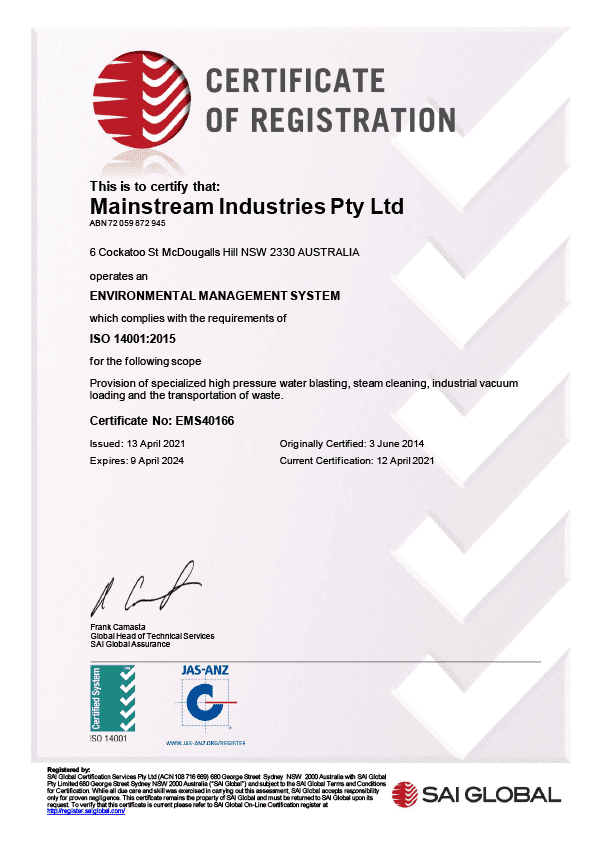 Certificate EMS40166 20210413