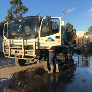 Prestart at MS Yard Wash Truck